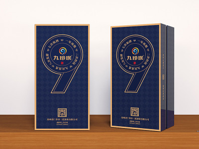 逆向UV壓紋精品酒盒定做