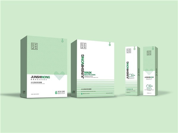 點創包裝為君施秾提供護膚品包裝盒定制