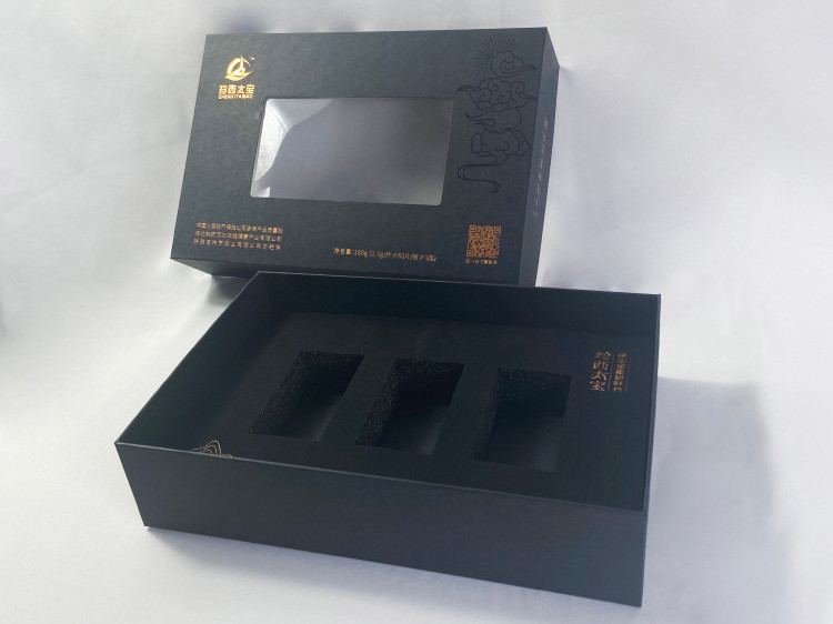 山藥禮盒-開(kāi)天窗禮盒-上下扣蓋禮盒-精品盒定制廠家